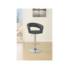 Coaster,Barraza 29" Adjustable Height Bar Stool Grey and Chrome - 3 of 4