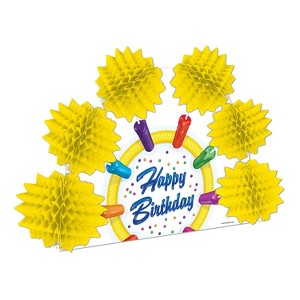 Beistle 10" Happy Birthday Pop-Over Centerpiece Assorted 4/Pack 57700 - 1 of 1