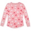 Sleep On It Girls 2-Piece Super Soft Jersey Long Sleeve Snug-Fit Pajama Set - 2 of 4