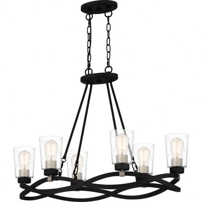 Quoizel Lighting Overlook 6 - Light Pendant in  Earth Black