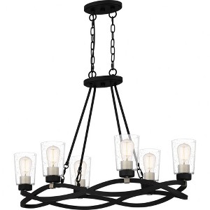 Quoizel Lighting Overlook 6 - Light Pendant in  Earth Black - 1 of 4