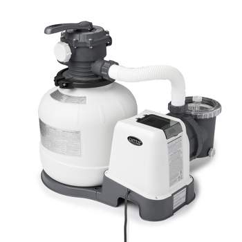 Intex Krystal Clear 1500 Gph Sand Filter Pump With Automatic Timer And ...