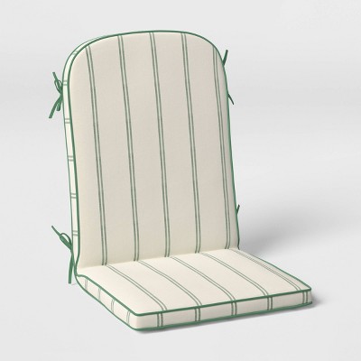 21"x43" Striped Curved Outdoor One Piece Chair Cushions Cream - Threshold™ designed with Studio McGee
