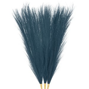 Unique Bargains Dried Plants Artificial Durable Small Fluffy Pampas Grass 7 Branches for Home, Office, Party 17.7 Inch - 1 of 4