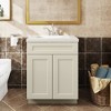 LOVMOR 24"W*21"D*34.5"H in Plywood Soft-Close Bath Vanity Cabinet without Top for Kitchen, Bathroom, Living Room - 2 of 4
