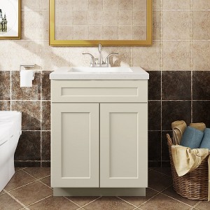 LOVMOR in Plywood Soft-Close Bath Vanity Cabinet without Top for Kitchen, Bathroom, Living Room - 1 of 4