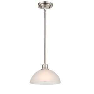 Millennium Lighting Amberle 1 - Light Pendant in  Brushed Nickel - 1 of 1