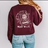 S.W.Smiley Nature Doesn't Need Wi-Fi - Women's Graphic Sweatshirt - 3 of 4