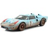 1966 Ford GT-40 MK II #1 Light Blue Miles - Hulme Le Mans (Dirty Version) 1/18 Diecast Model Car by Shelby Collectibles - 2 of 4