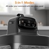 Kismile 5 in 1 Glass Air Fryer,4.7QT & 2.6QT, Dual Glass Containers with Lids, Keep Warm – Freezer & Dishwasher Safe, ‌360 transparent visibility - 4 of 4