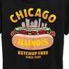Women's - Instant Message - Chicago Hot Dog Skyline Short Sleeve Graphic T-Shirt - 2 of 4