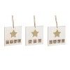 Transpac MDF Gold Accent Ornament Set of 3 Christmas Home Decorations - 2 of 3