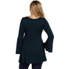 Maternity Long Bell Sleeve Flared Tunic Top - 24seven Comfort Apparel™ - 3 of 4