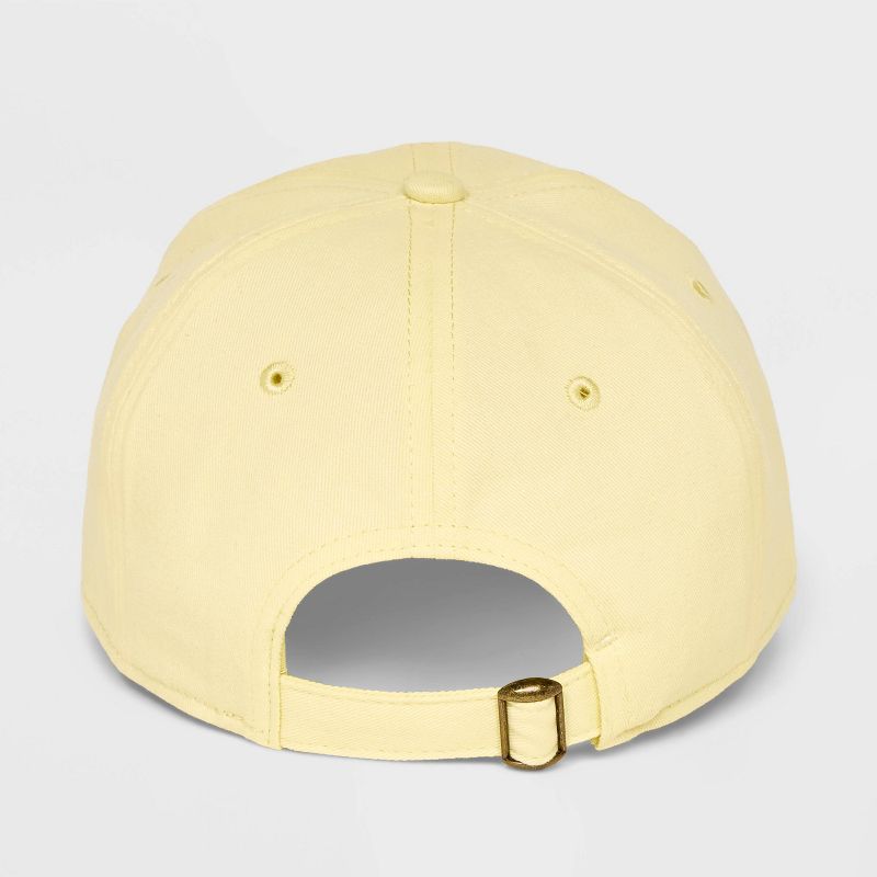Men&#39;s Solid Cotton Chill Dad Baseball Hat - Goodfellow &#38; Co&#8482; Yellow, 4 of 6