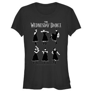 Juniors Womens Wednesday Dance Moves T-Shirt - 1 of 4