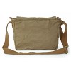 Generic Canvas Messenger Bag - Vintage Crossbody Shoulder Bag Military Satchel, Field Tan - 4 of 4