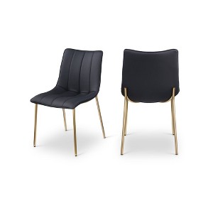 Meridian Furniture,Isla Vegan Leather Dining Chair, Set of 2 - 1 of 4