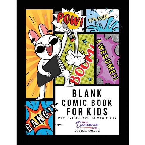 Blank Comic Book: Create Your Own Comic Book, blank pages to draw your own  comics with a variety of templates and designs by Kit's Comics, Paperback