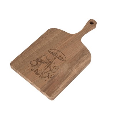 Transpac Wood Mushrooms Serving Board Home Decorations Spring