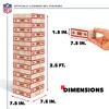 NFL San Francisco 49ers Giant Wooden Tumbling Tower - 4 of 4