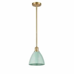 Plymouth Dome - 1 Light Stem Hung Pendant In Industrial Style-9.25 Inches Tall and 7.5 Inches Wide - 1 of 1