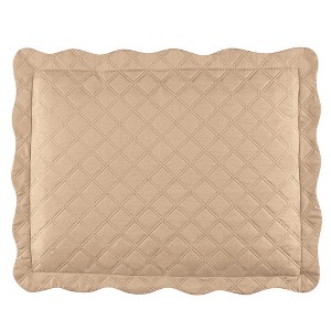 Collections Etc Camille Reversible Diamond Textured Pillow Sham - 1 of 3