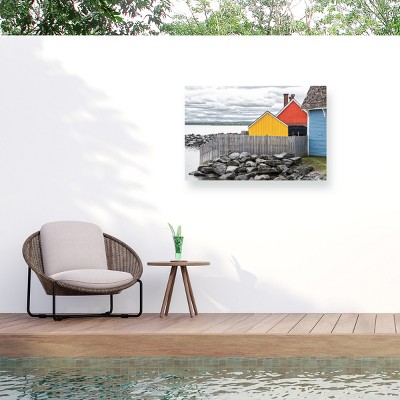 "Coastal Geometry" Outdoor Canvas