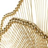 Olivia & May 34"x33" Metal Floral Layered Frame Wall Mirror with Layered Floral Frame Gold: Iron Construction, No Assembly Required - 3 of 4