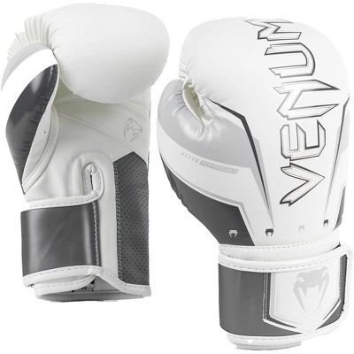 Venum Elite Evo Hook And Loop Boxing Training Gloves - 12 Oz. - Gray/white  : Target