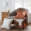 Sweet Home Collection NCAA Texas Longhorns Microfiber Plush Throw Blanket - 2 of 4