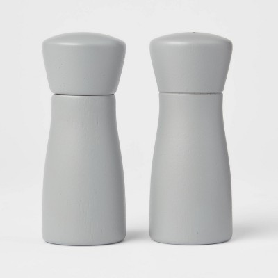 Acopa 6 Matte Natural Wooden Salt / Pepper Mill - 2/Set