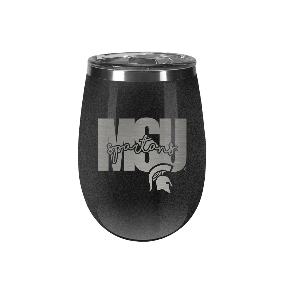 Photos - Glass NCAA Michigan State Spartans 10oz Onyx Wine Tumbler