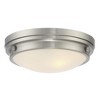 Savoy House Lucerne 3 - Light Flush Mount in  Satin Nickel - 4 of 4