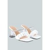 Date Look Clear Heel Rhinestone Sandals Women - 3 of 4