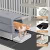 Extra Large 23.7 in. x 15.7 in. Stainless Steel Cat Litter Box with High Sided - 3 of 4