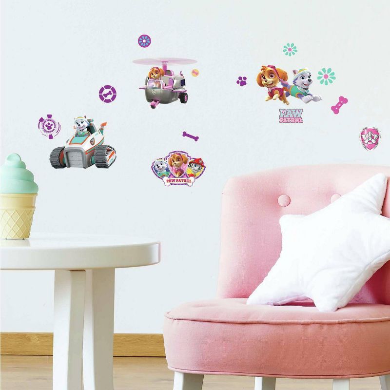 PAW Patrol Girl Pups Peel and Stick Kids&#39; Wall Decal, 4 of 9