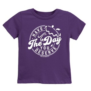 The Juniper Shop SmileyWorld Have The Day You Deserve Circle Youth Short Sleeve Tee - 1 of 4