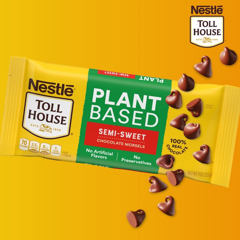 Nestle Toll House Plant Based Semi-Sweet Chocolate Morsels  - 9oz, 5 of 12