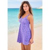 Swim 365 Women's Plus Size Retro Swim Dress - 4 of 4
