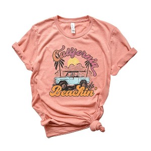Simply Sage Market Women's California Beachin' Car Short Sleeve Graphic Tee - 1 of 3