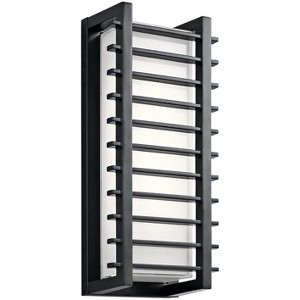 Kichler Rockbridge 16 1/4" High Black LED Outdoor Wall Light - 1 of 1