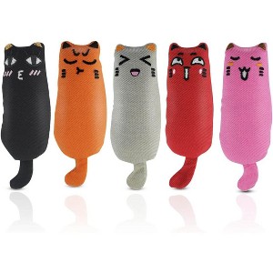 Potaroma Flapping Sandpiper and 6 Pcs Hanging Cat Toys Soft Indoor Cat Toys Self Play Interactive Pillows Catnip Filled 5PCS Plush - 1 of 3