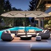 Tangkula 15.5 FT Double-sided Patio Umbrella w/ Solar Lights Outdoor Twin Size Umbrella - 2 of 4
