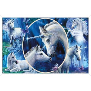 Trends International Lisa Parker - Majestic Unicorns Framed Wall Poster Prints - 1 of 4