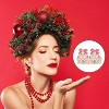 36 Pairs Pink Christmas Earrings Bulk for Women Funny Weird Dangle Drop Earrings Studs Cute Xmas Gifts Jewelry Sets - 3 of 4