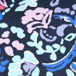 navy paisley
