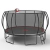 Jump Into Fun 16FT trampoline Pumpkin Ladder,Hot-Dip Galvanized Frame,Equipped with Basketball Board,Ball,Inflator,UV-resistant for Kids and Adults - 3 of 4