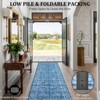 Area Rugs for Living Room - Machine Washable Vintage Rug, Non-Slip Low Pile, Rubber Backing, Washable Carpet for Bedroom, Dining Room - 4 of 4