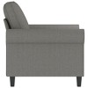 vidaXL Dark Gray Sofa Chair - Comfortable 1-Seater Lounge Chair with Thick Padding, Durable Polyester Fabric - 4 of 4