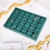 Unique Bargains 24 Grid Jewelry Tray Stackable Tray Showcase for Rings Earrings Necklace Bracelet Pendants 1 Pc - image 2 of 4